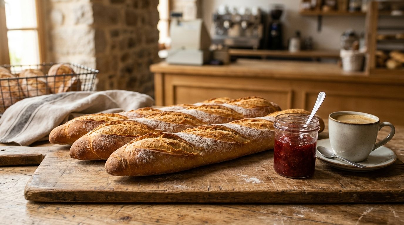 Baguettes viennoises maison : la recette moelleuse pour le petit-déjeuner