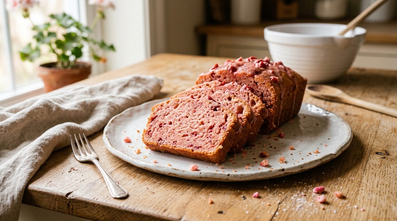 Cake aux Fraises Tagada : le goûter régressif et moelleux