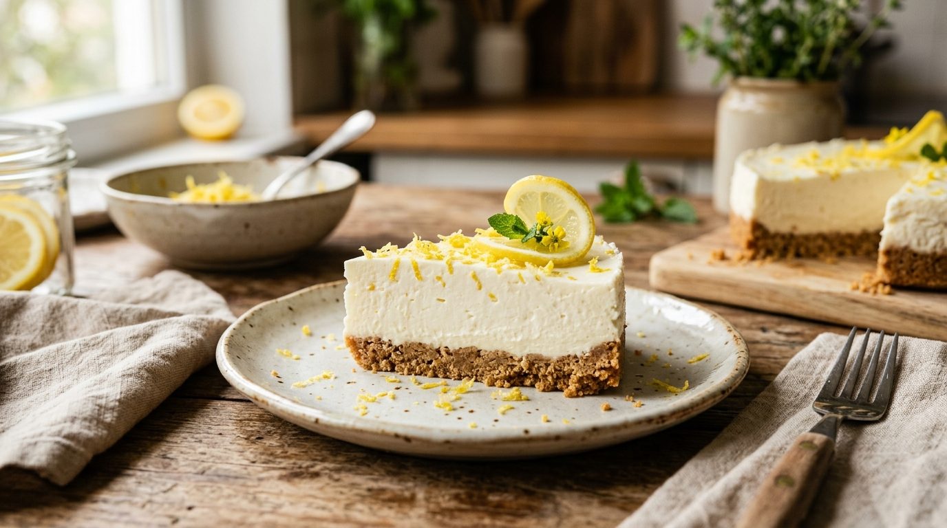 Cheesecake au citron sans cuisson : la recette fraîche et légère