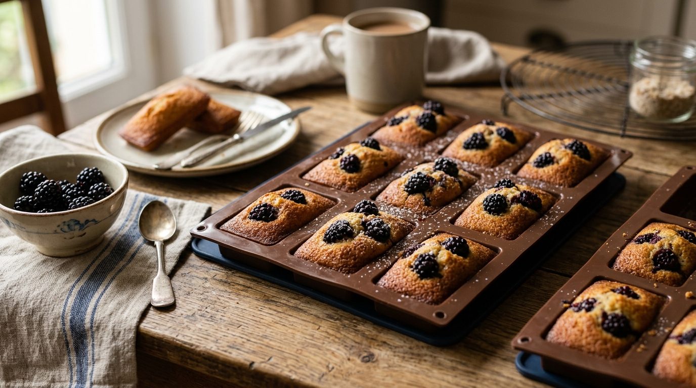 Financiers moelleux aux mûres fraîches : la recette facile pour le goûter