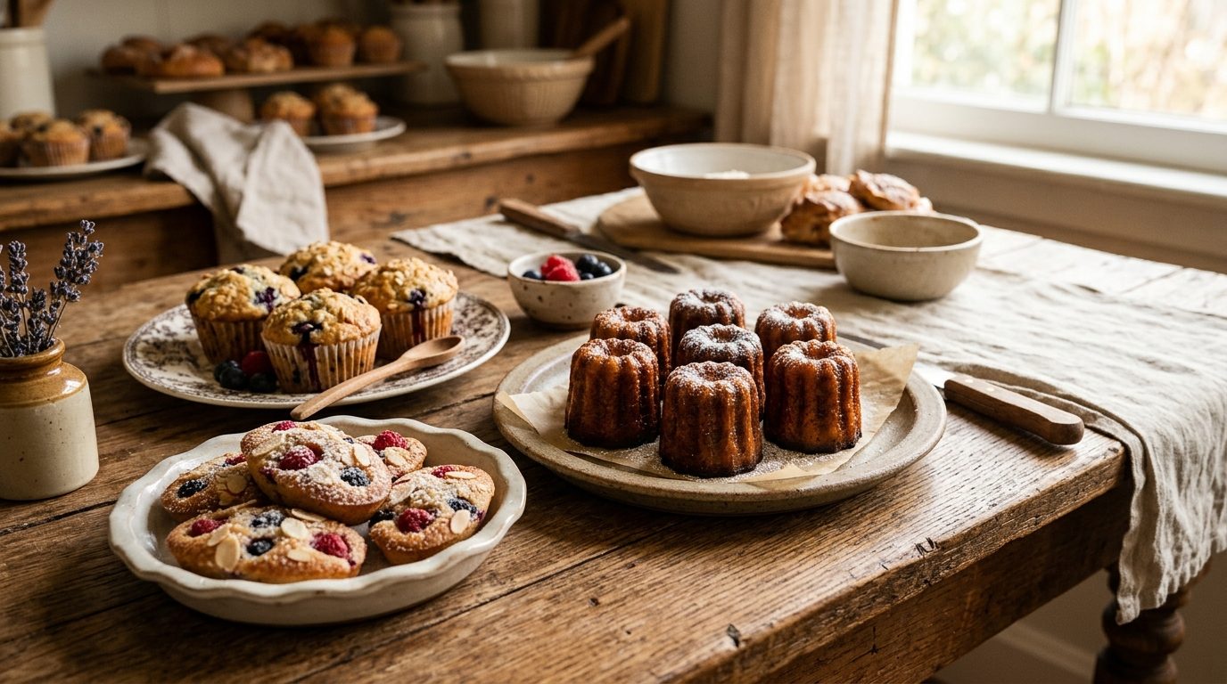 Biscuits, muffins et mignardises : nos douceurs incontournables pour le goûter