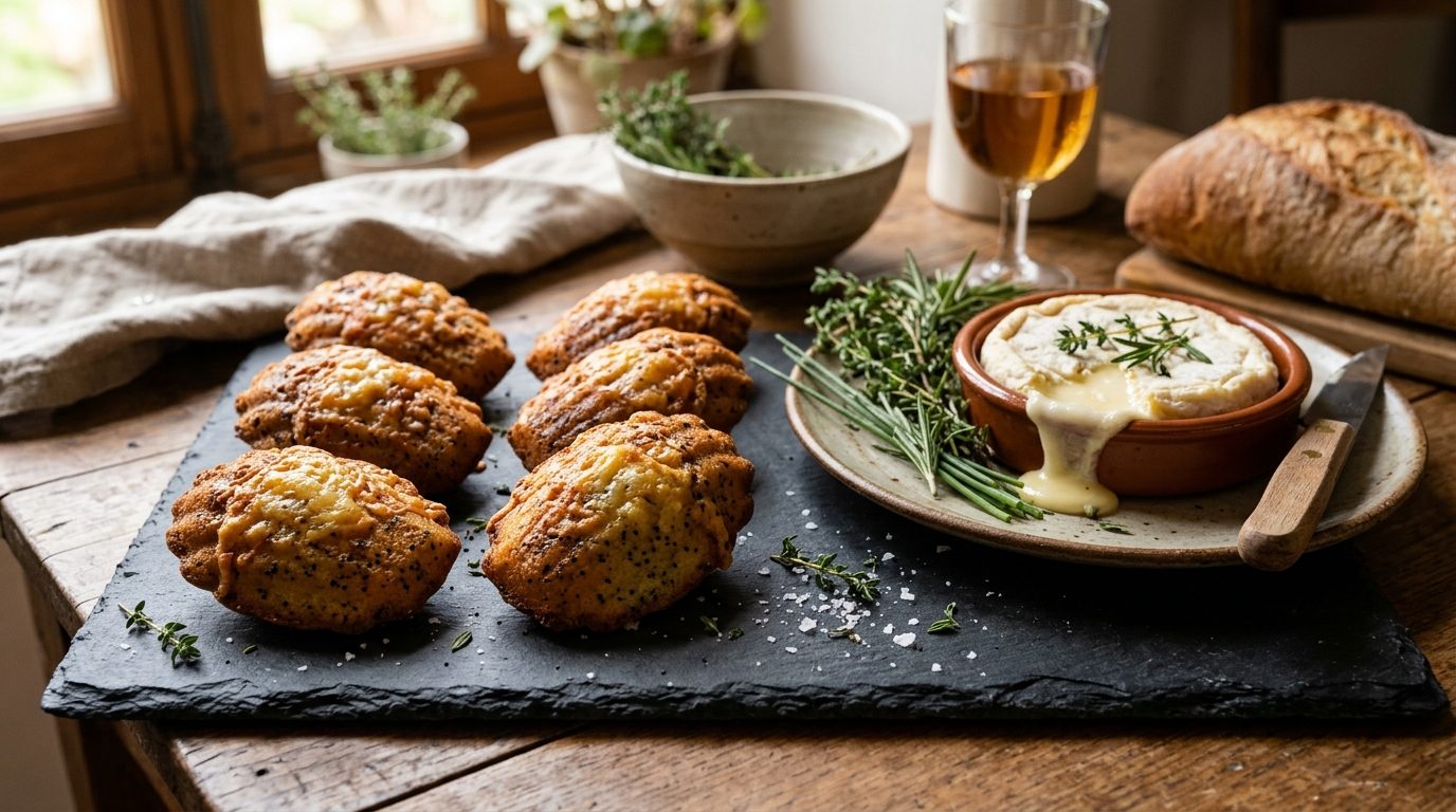 Madeleines au Saint-Marcellin, parmesan et pavot : la recette apéritive moelleuse