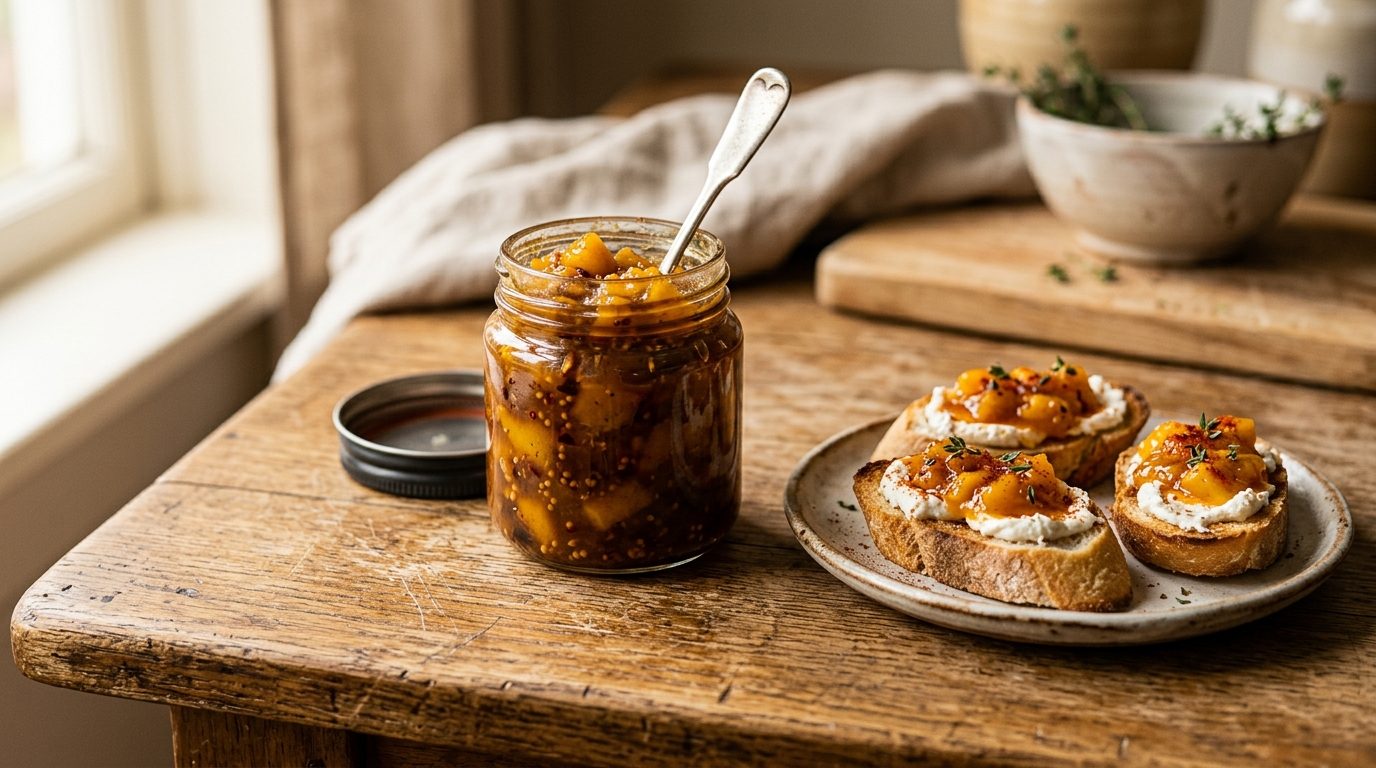 Chutney de mangues maison aux épices douces