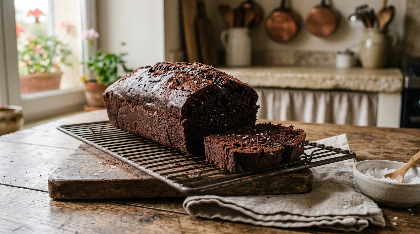 Cake au chocolat à la fleur de sel selon Pierre Hermé