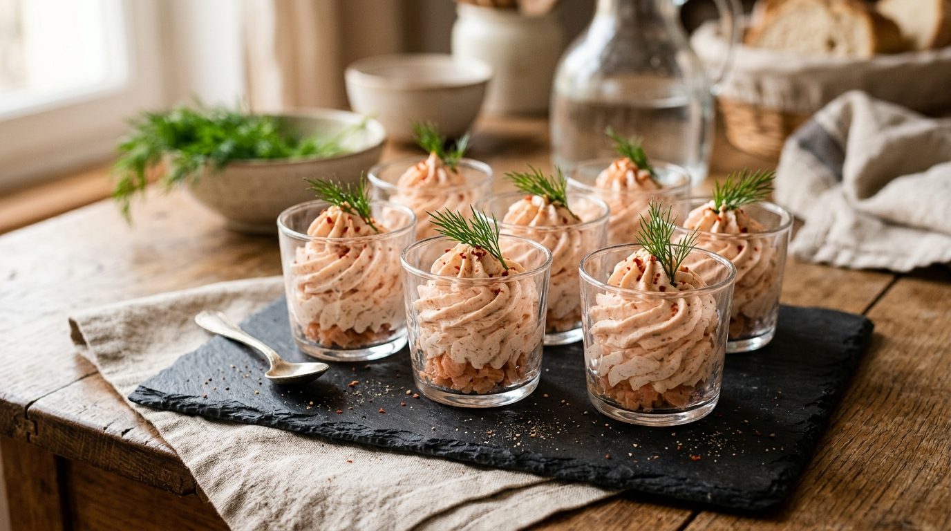 Chantilly au Saumon Fumé pour Verrines Apéritives