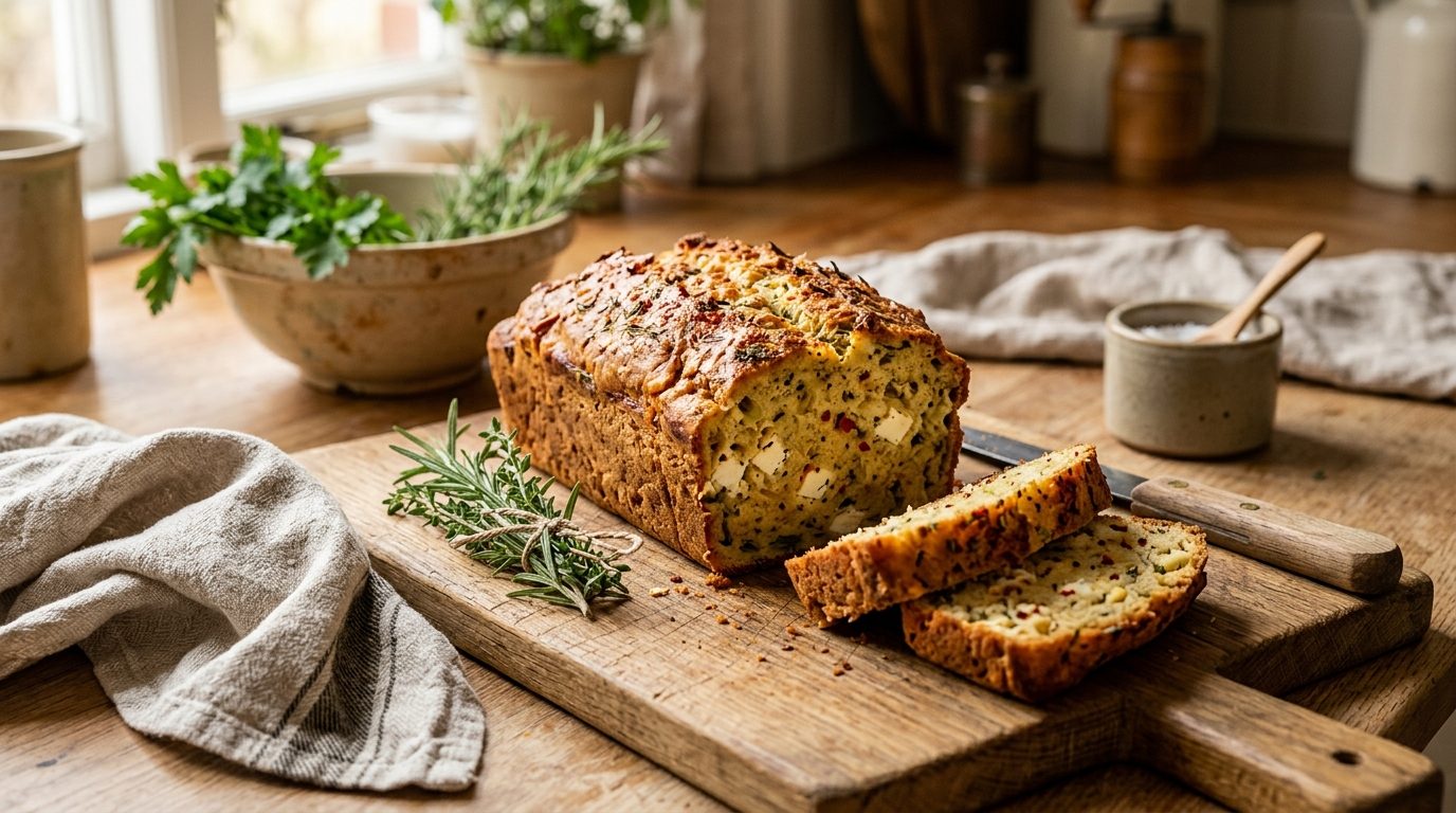 Cake moelleux à la feta et au piment d&rsquo;Espelette
