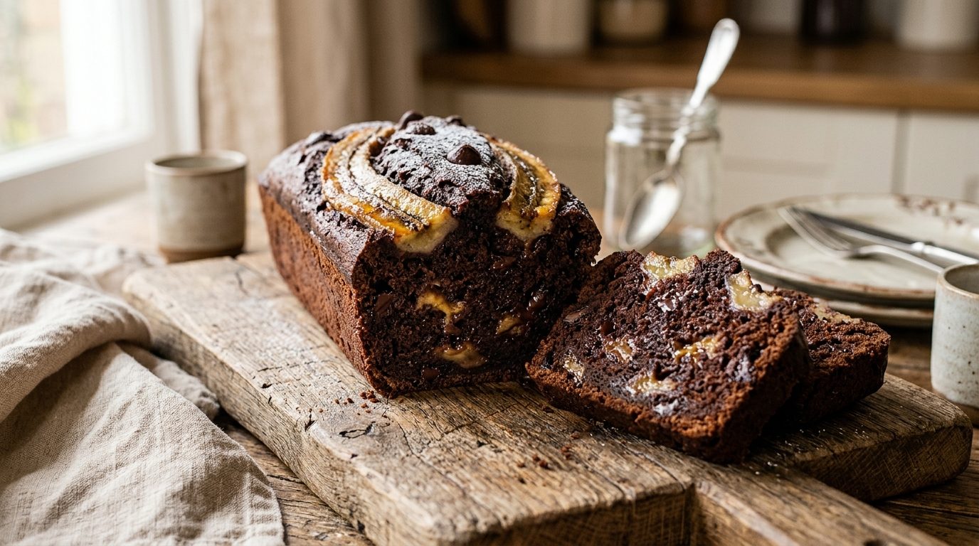 Cake chocolat banane ultra moelleux et anti-gaspillage