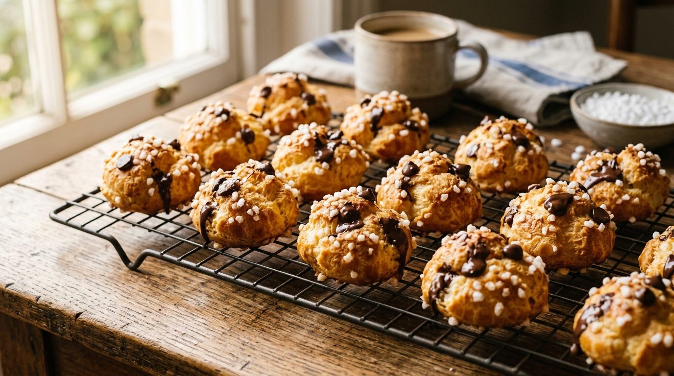 Chouquettes moelleuses aux pépites de chocolat : la recette inratable