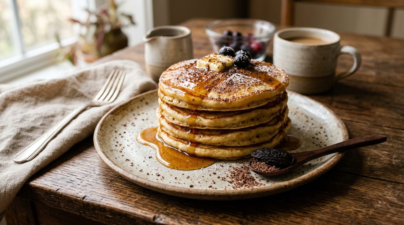 Pancakes moelleux à la fève tonka : la recette facile pour le goûter