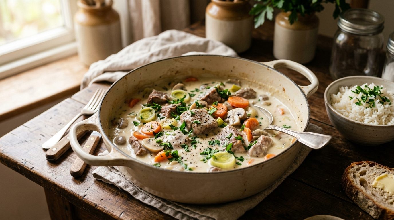 Blanquette de veau très facile : la recette inratable au four