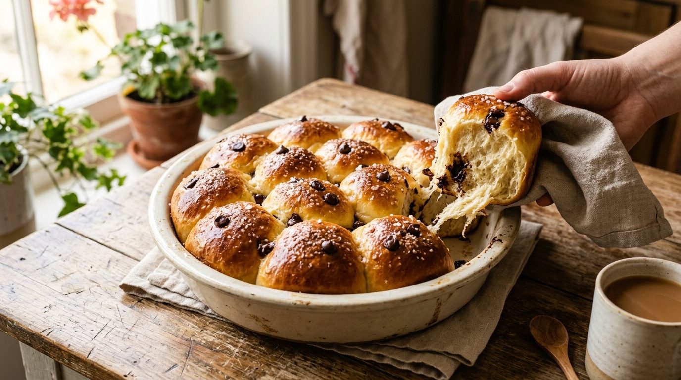 Brioche aux pépites de chocolat façon chinois ultra moelleuse