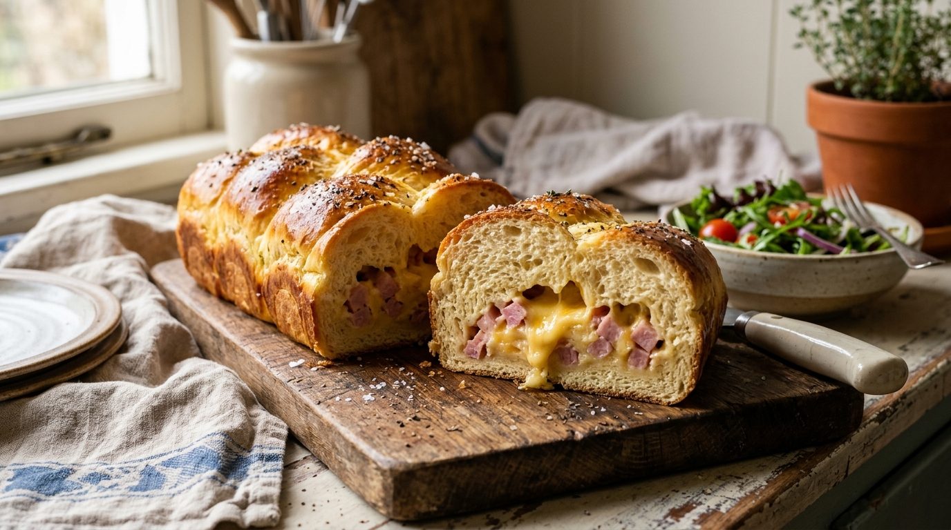 Brioche roulée au jambon et fromage : la recette gourmande pour l&rsquo;apéritif ou le dîner