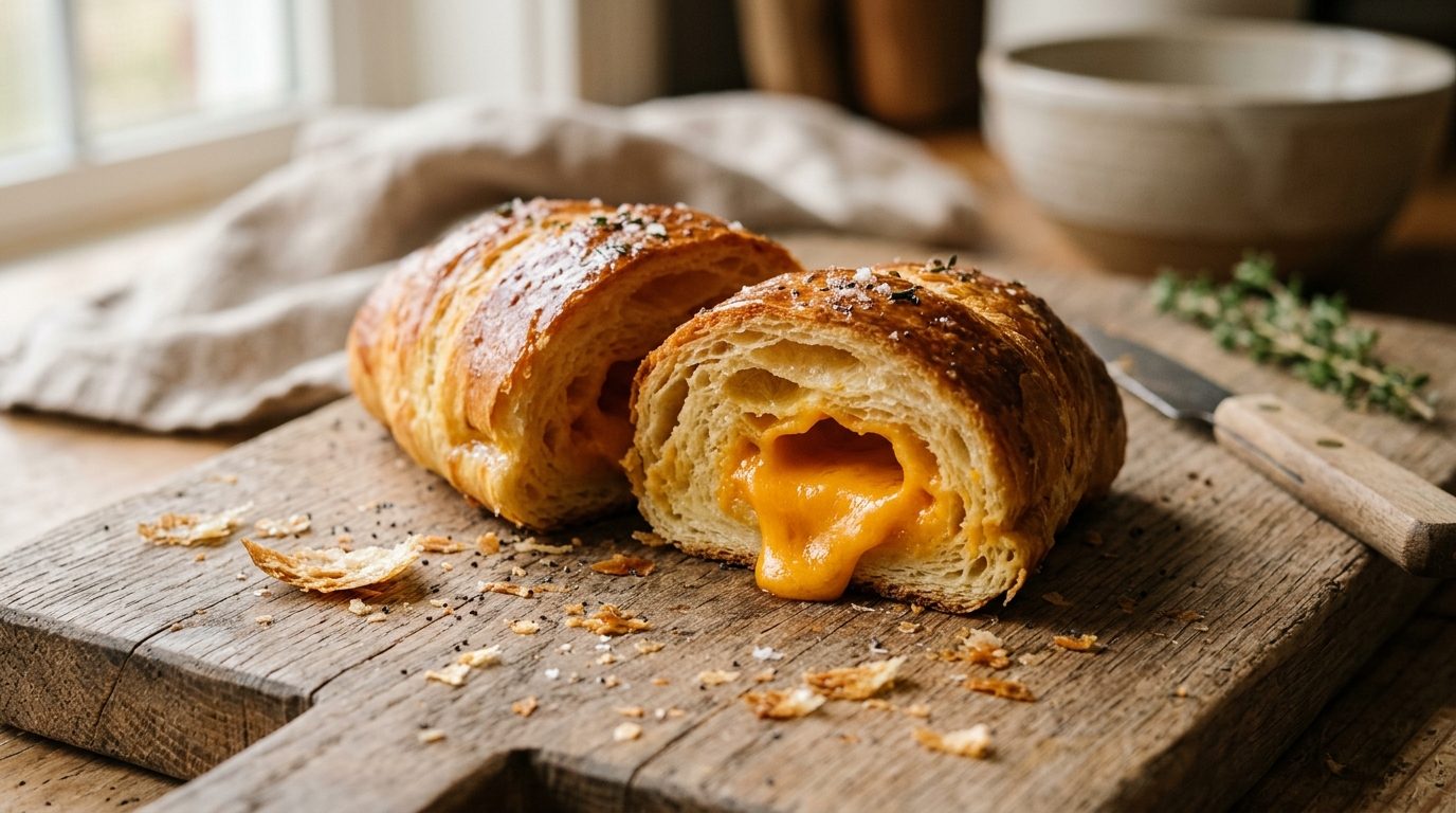 Brioche salée à la mimolette fondante pour l’apéritif