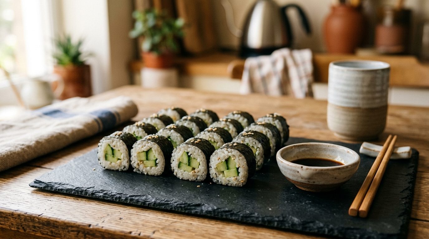 Makis au concombre maison : la recette fraîche et facile