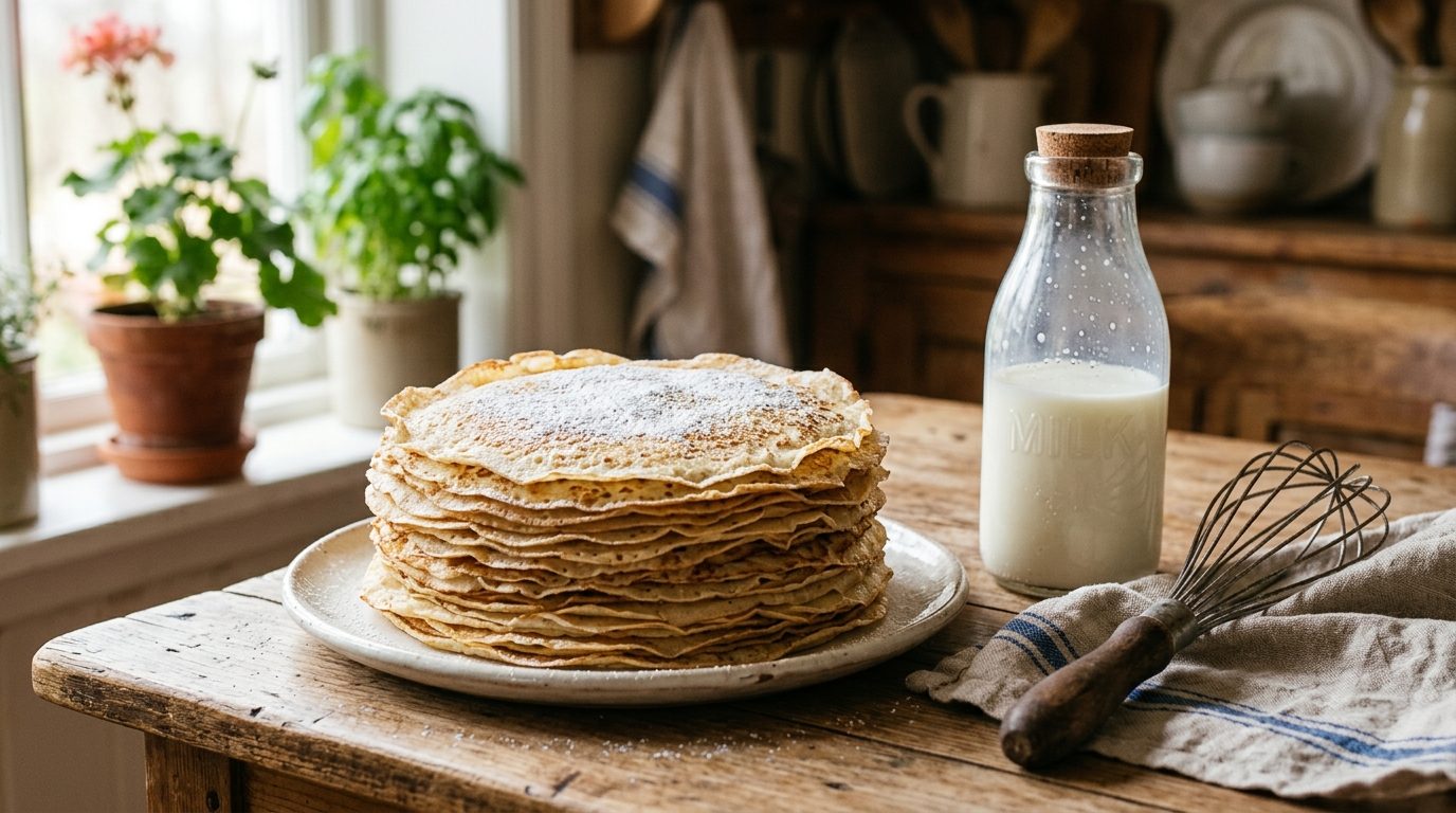 Crêpes ultra moelleuses à la bière et à la vanille