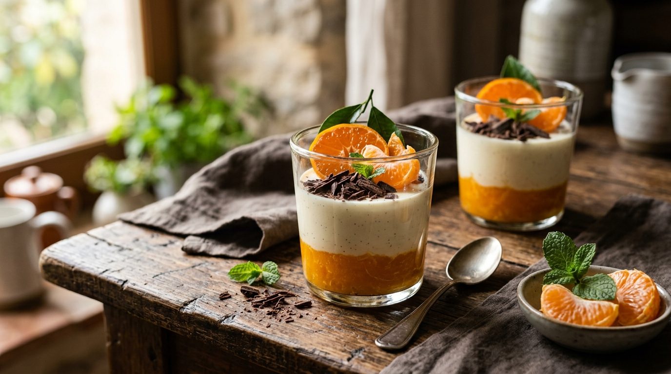 Panna cotta aux clémentines : une douceur fruitée et acidulée