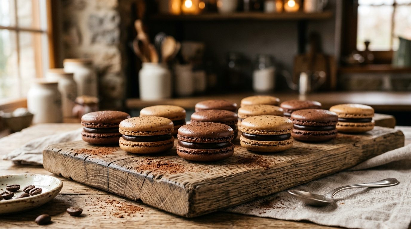 Macarons chocolat et café : le secret pour réussir ses coques à la maison