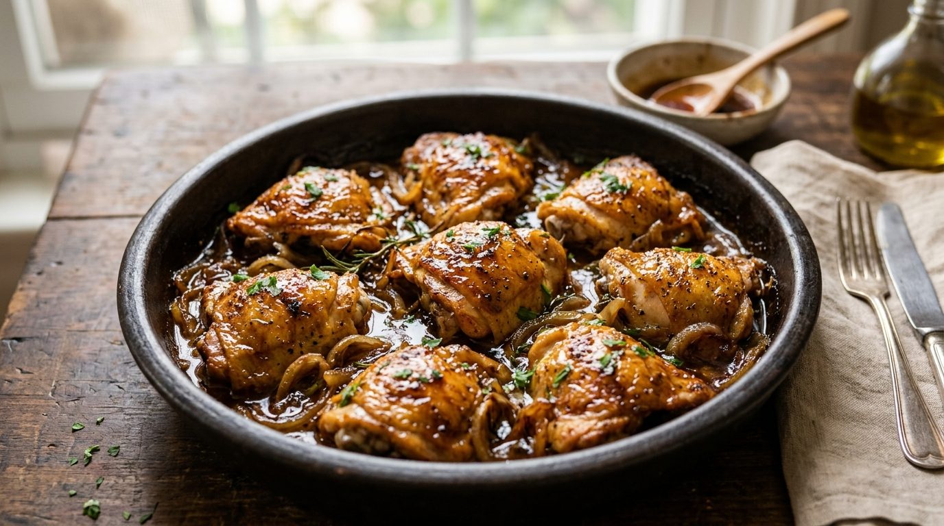Poulet au cola au four : la recette sucrée-salée ultra fondante