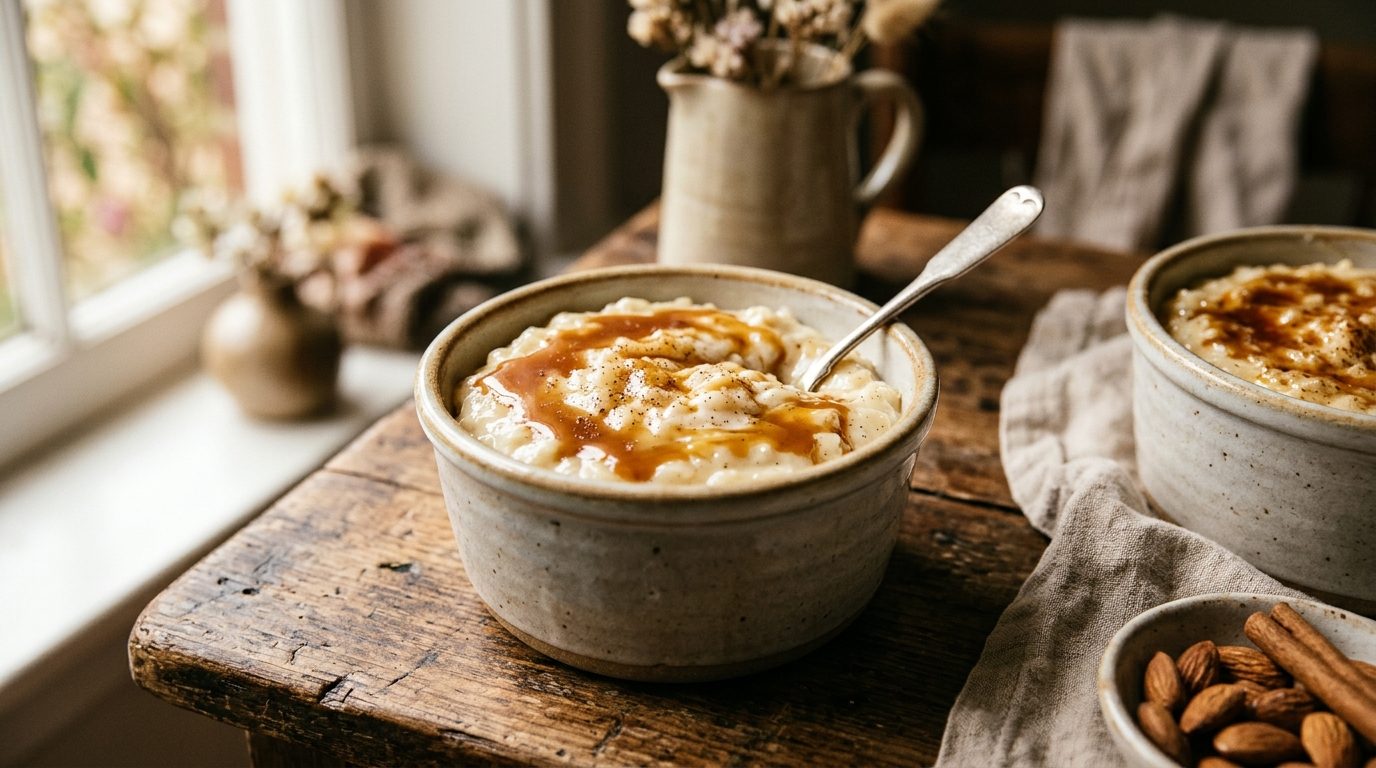 Riz au lait crémeux au caramel, la méthode ultra simple sans surveillance