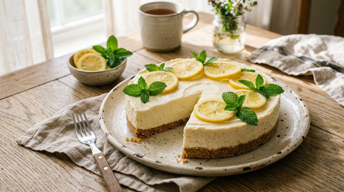 Cheesecake au citron sans cuisson : la recette ultra fraîche et légère
