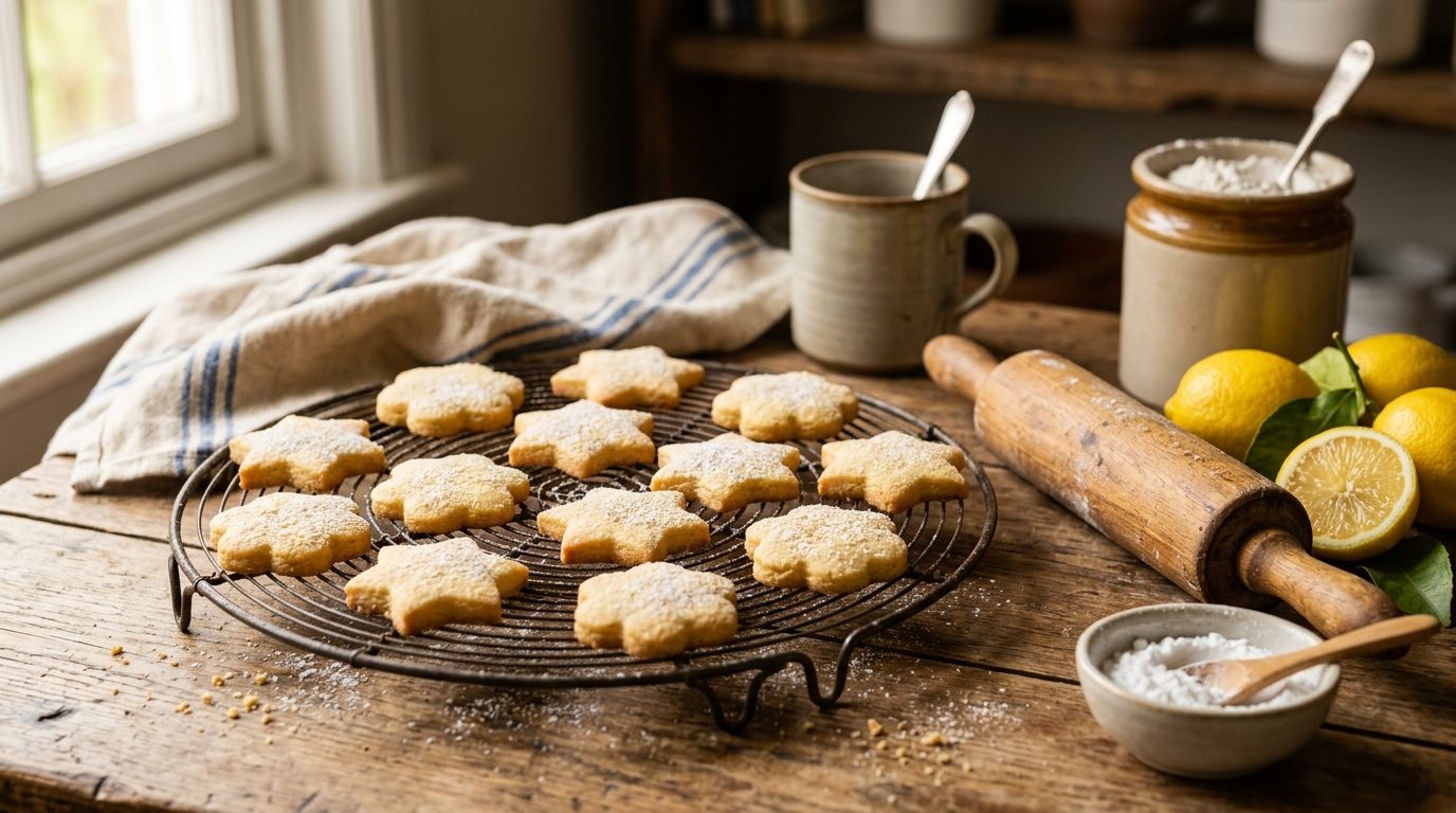 Petits biscuits sablés au citron faciles et croustillants