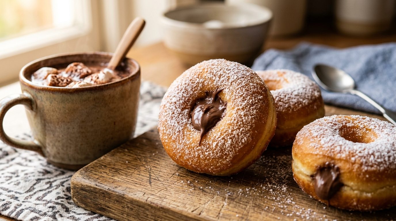 Beignets au chocolat cuits au four : la gourmandise moelleuse et légère