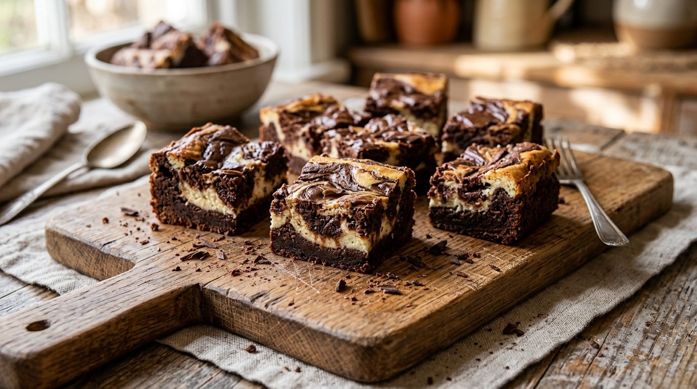 Recette du brownie cheesecake marbré : l&rsquo;alliance fondante et crémeuse