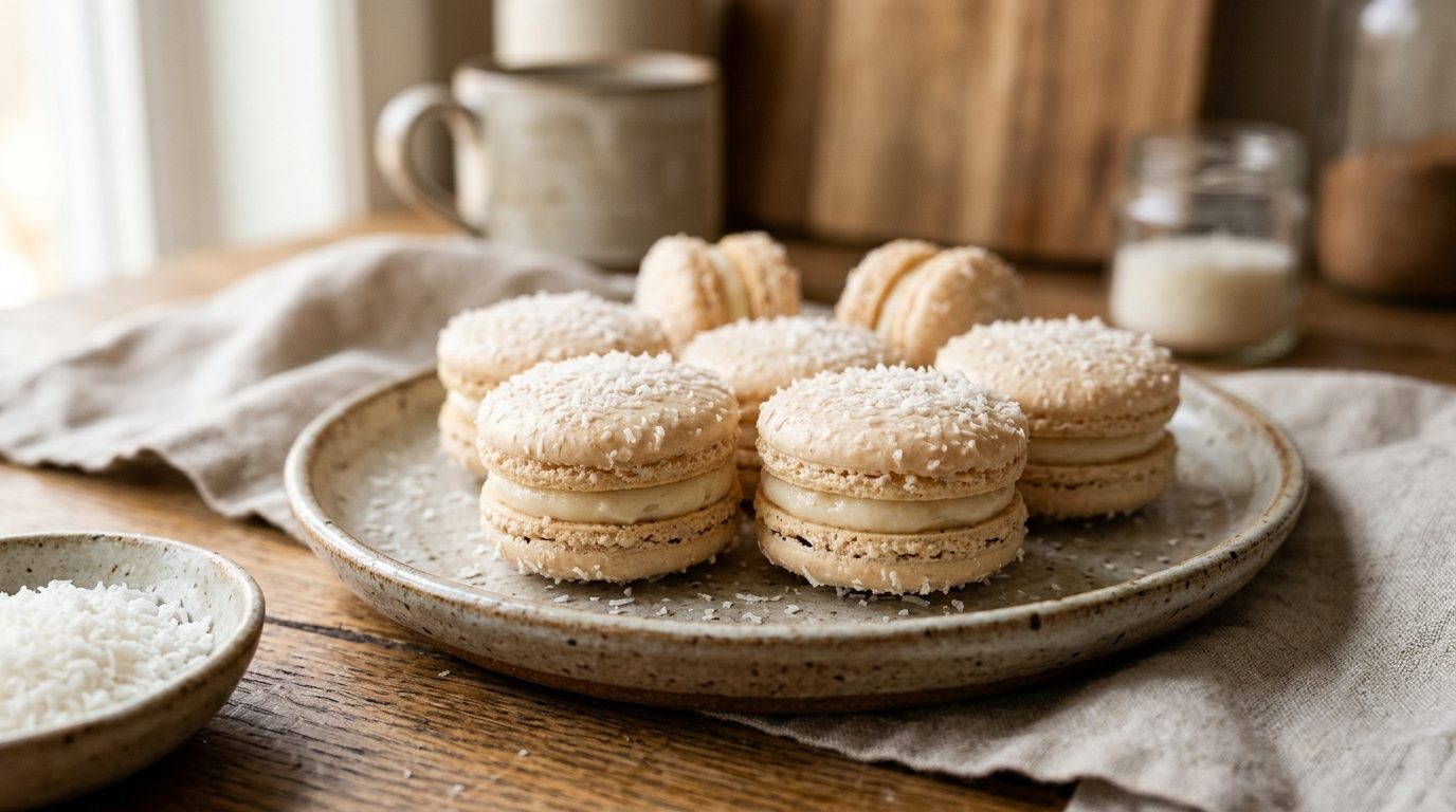 Macarons à la noix de coco : la recette fondante et parfumée