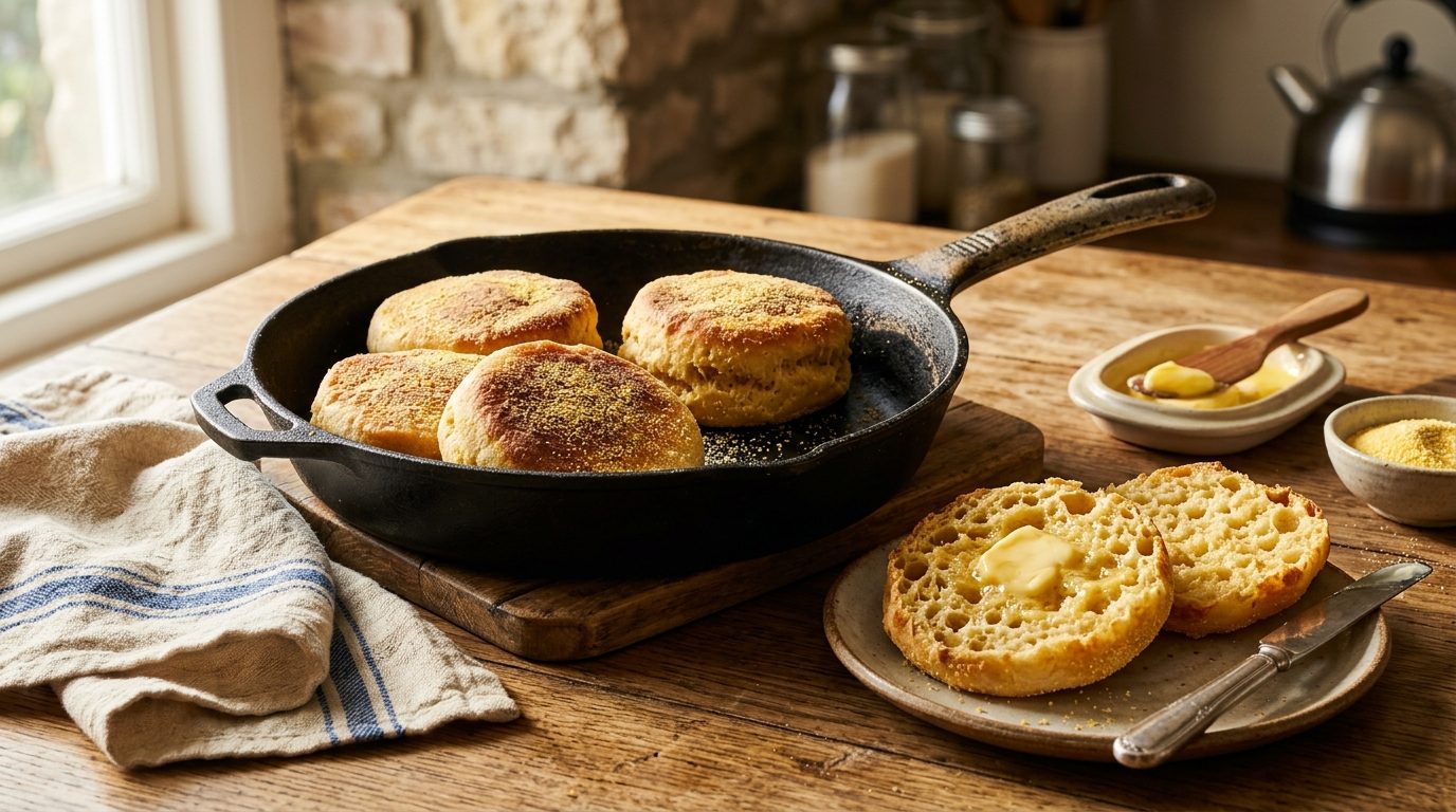 Muffins anglais maison : la recette moelleuse cuite à la poêle