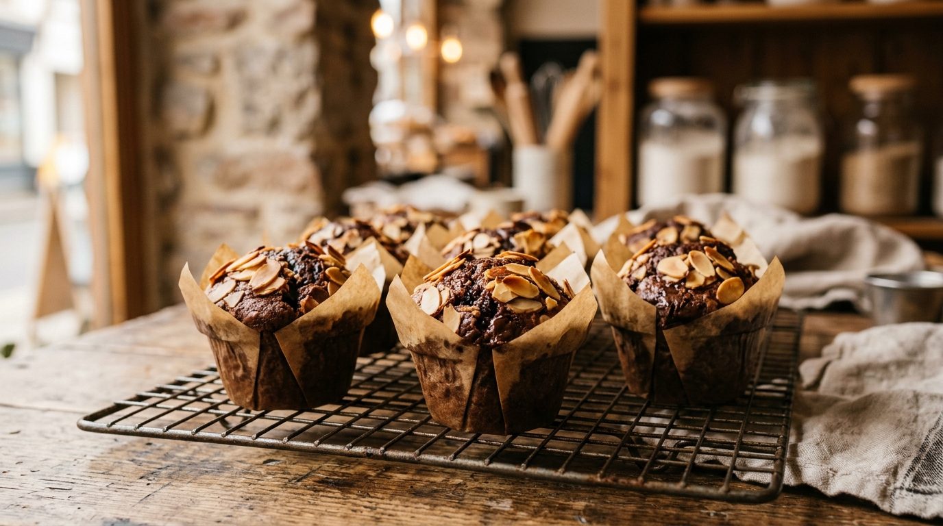 Muffins Chocolat, Amandes et Fève Tonka : La Douceur Gourmande