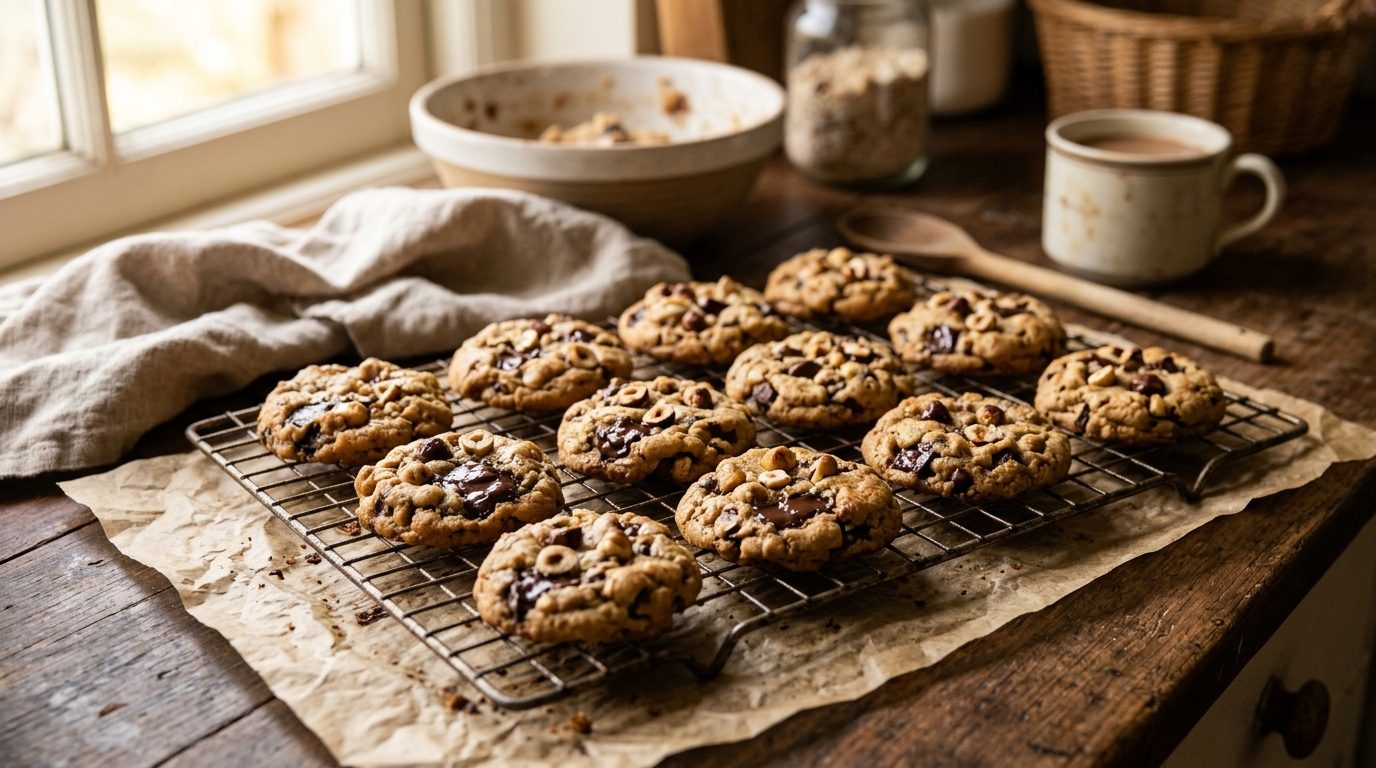 Véritables Cookies aux Pépites de Chocolat et Noisettes : La Recette Maison Inratable