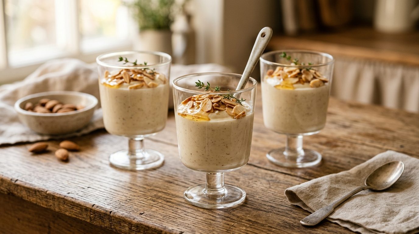 Panna cotta au turrón : la douceur espagnole en verrine