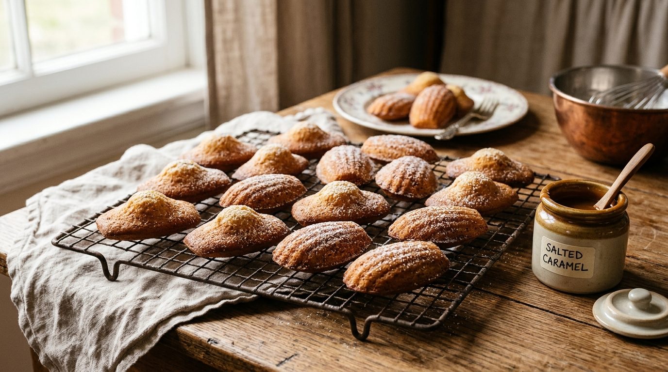 Madeleines moelleuses au Salidou : le secret d&rsquo;une belle bosse dorée
