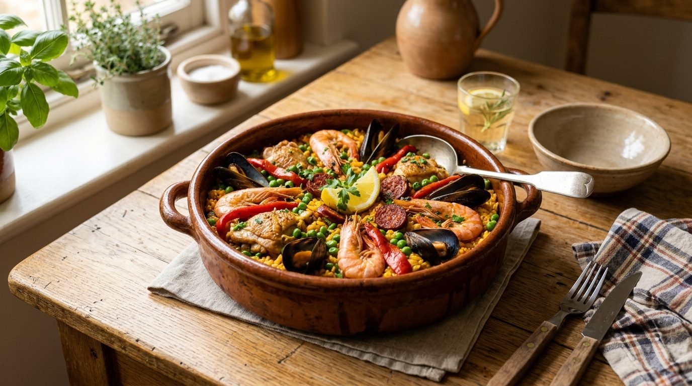 Paella maison au four : la recette familiale ultra facile en cocotte