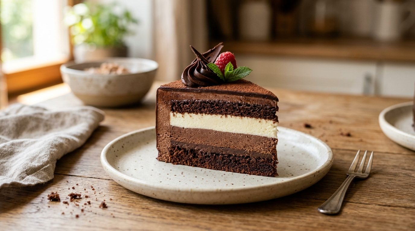 Bavarois duo de chocolat noir et blanc : la recette facile pour vos fêtes