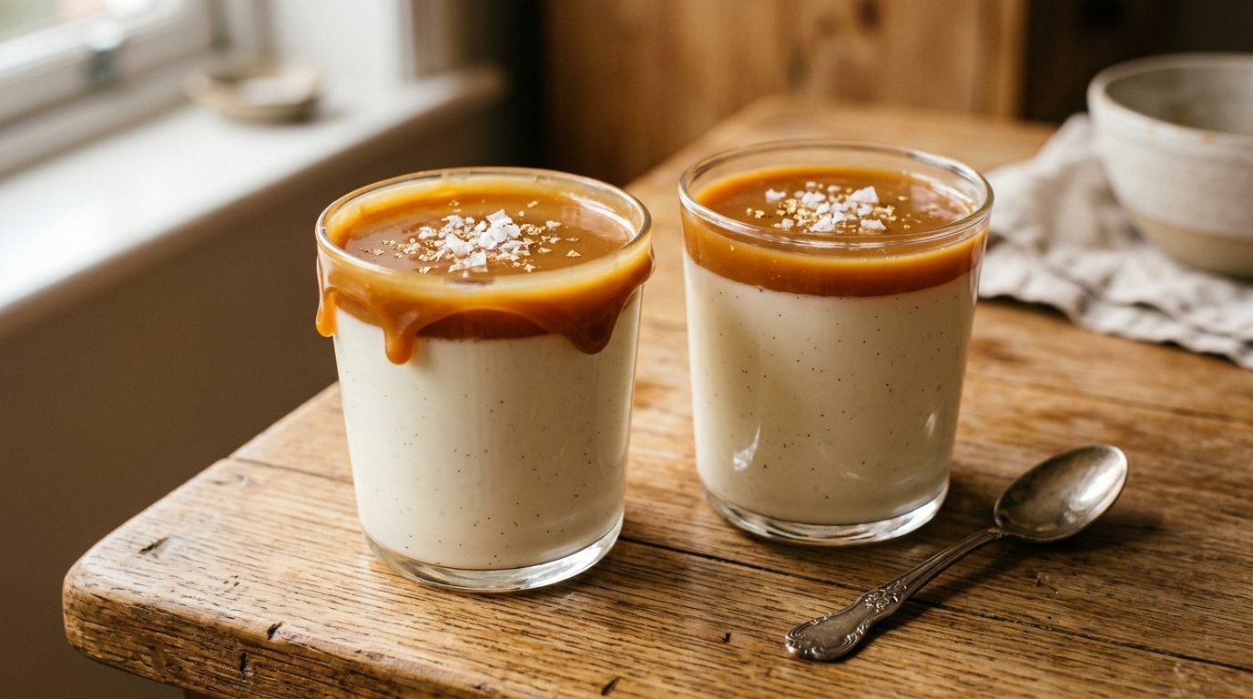 Panna cotta au caramel au beurre salé : le dessert ultra gourmand
