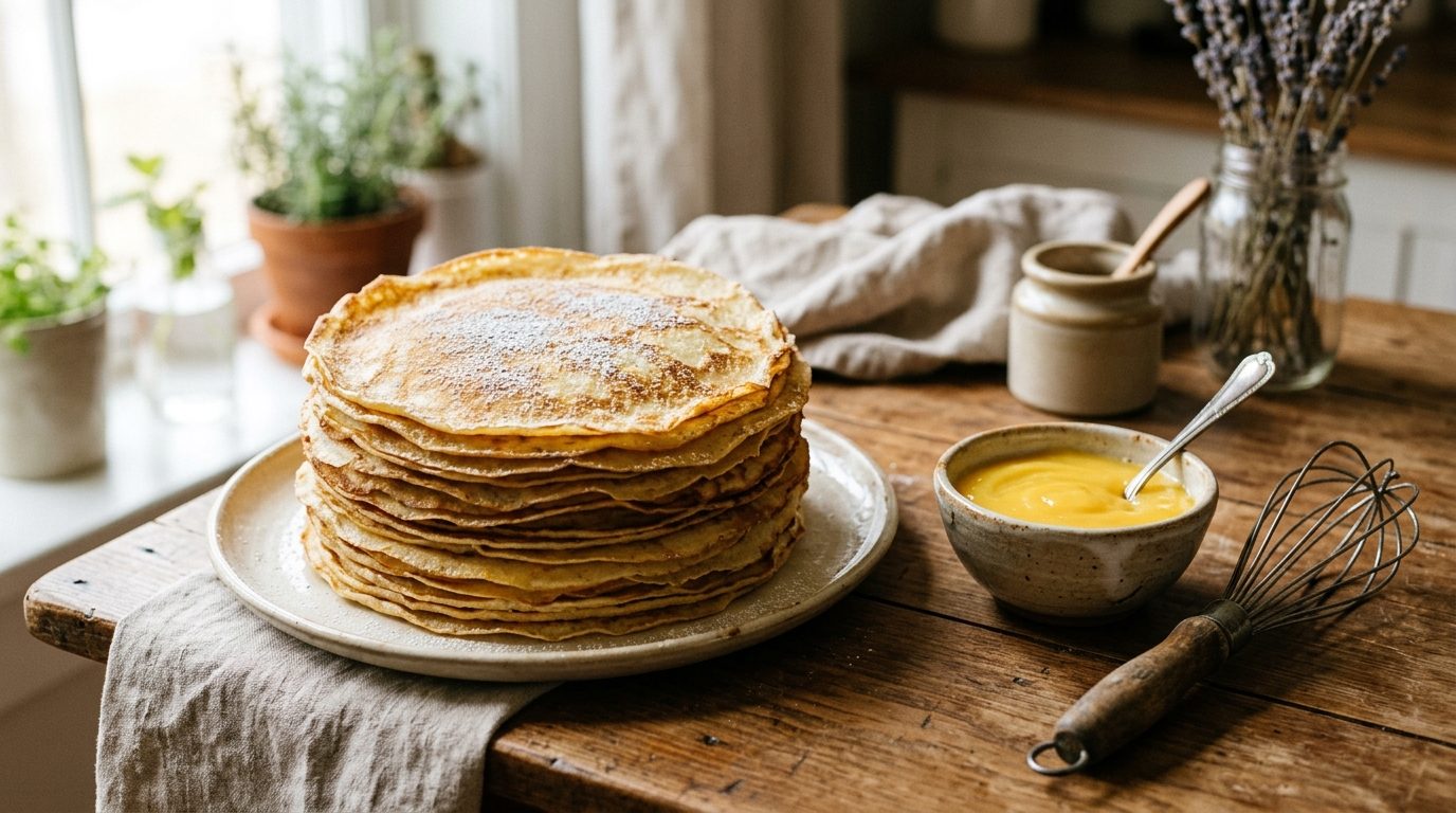 Crêpes faciles et légères pour la Chandeleur