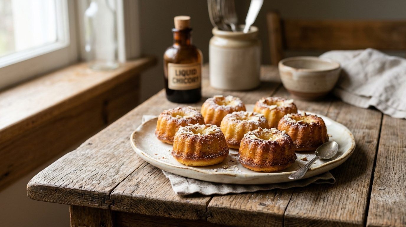 Petits gâteaux moelleux à la chicorée