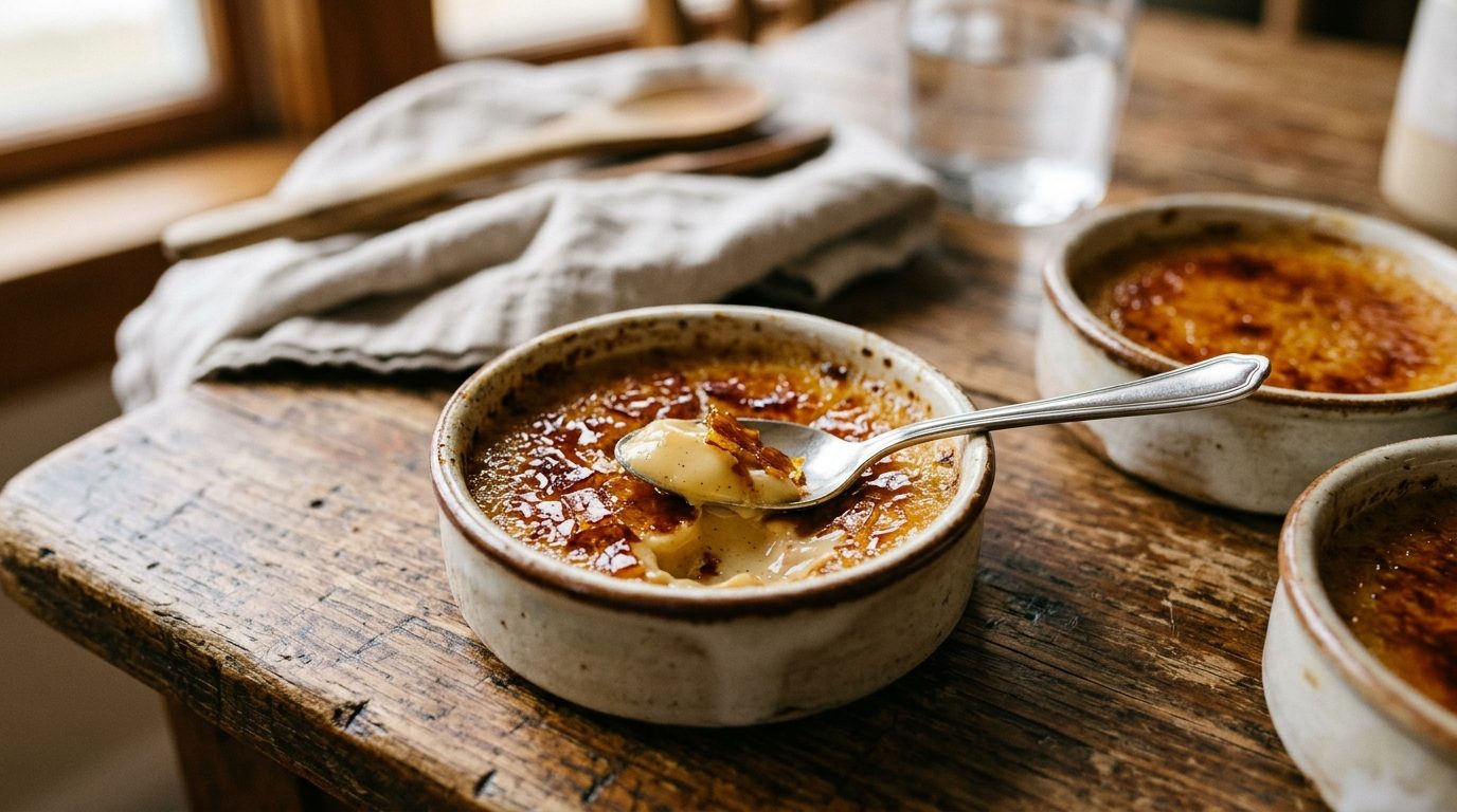 Crème brûlée au caramel au beurre salé : le grand classique revisité