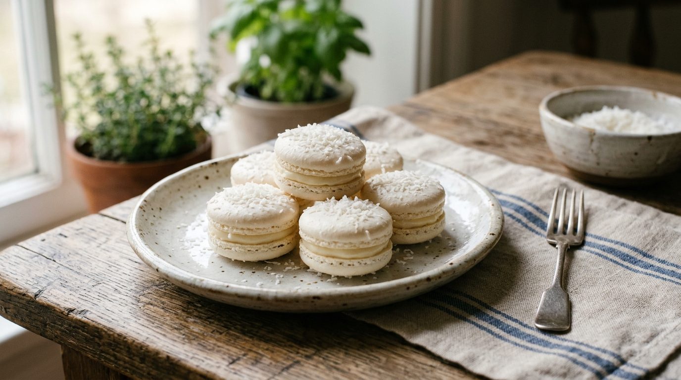 Macarons au Chocolat Blanc et Noix de Coco : la recette gourmande et inratable