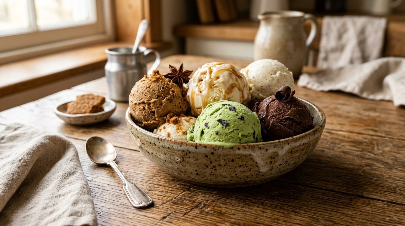 Glaces maison originales : 5 recettes gourmandes à tester avec votre sorbetière