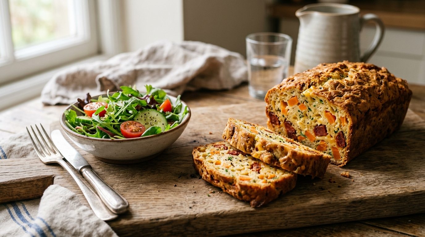 Cake moelleux aux carottes et chorizo pour l&rsquo;apéritif