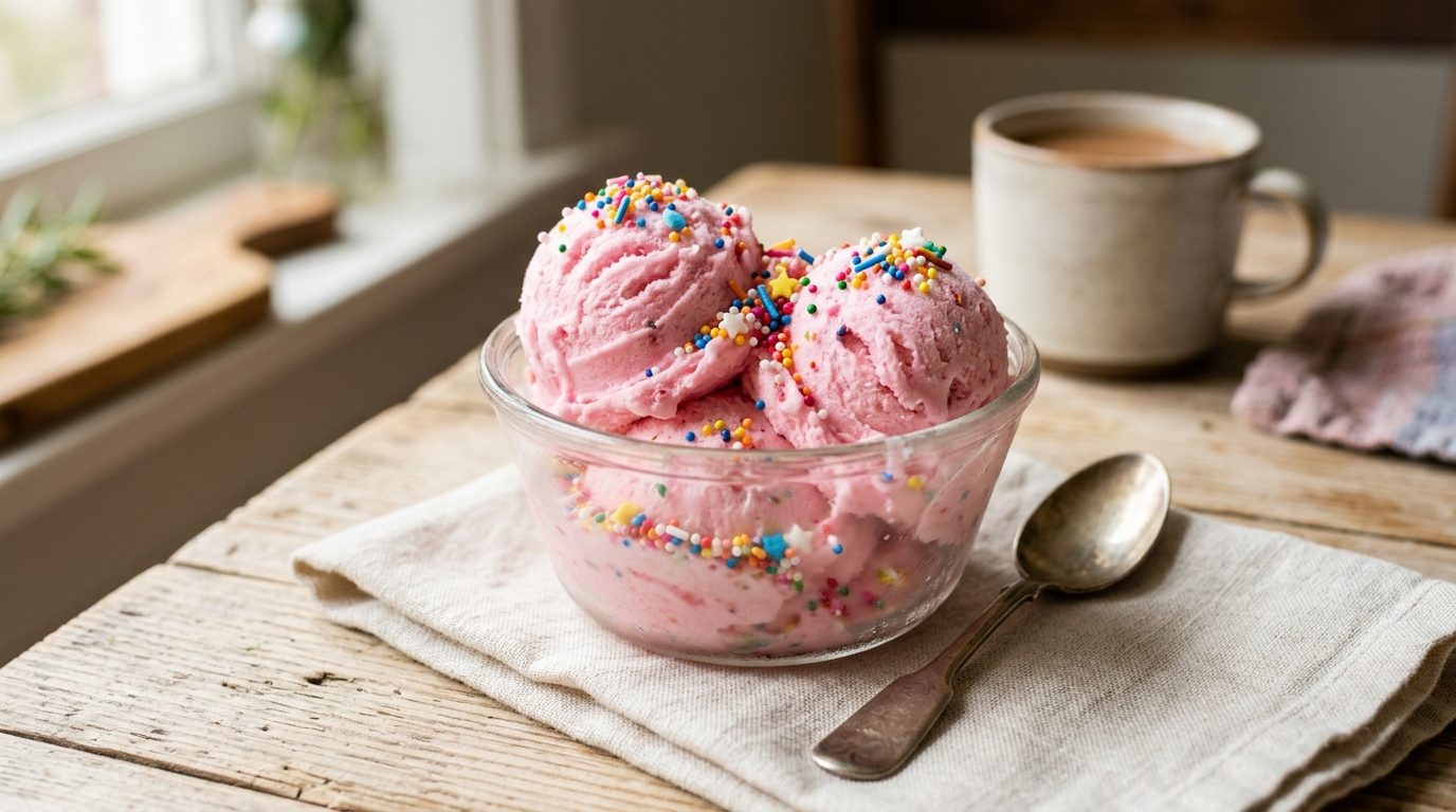 Glace à la barbe à papa : la douceur régressive faite maison