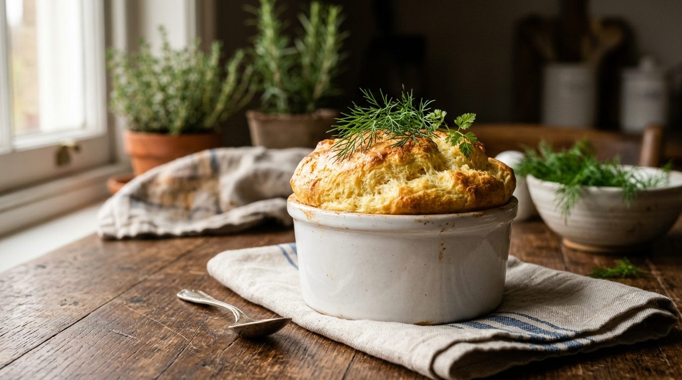 Soufflé au saumon fumé aérien et fondant